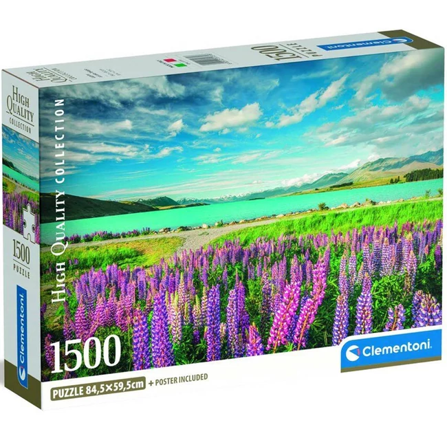 Tekapo-tó Új-Zéland HQC 1500 darabos puzzle – Clementoni