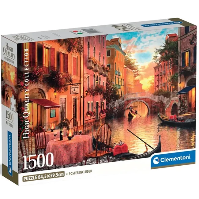 Velencei vacsora 1500 db-os HQC kompakt puzzle – Clementoni