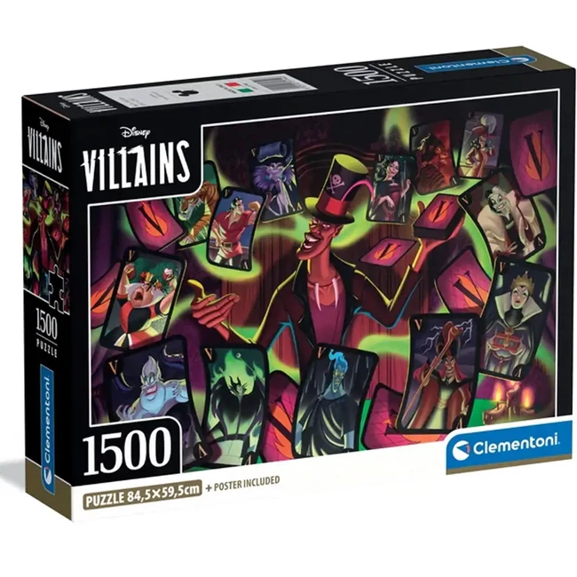 Disney – Gonoszok HQC 1500 db-os compact puzzle – Clementoni