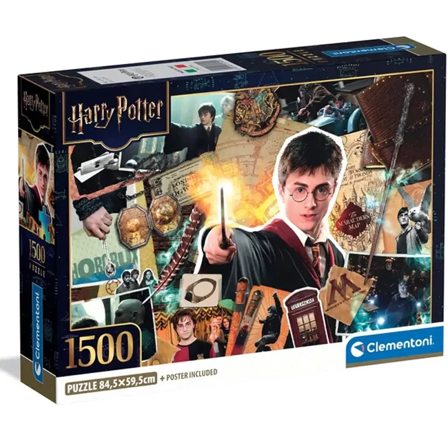 Harry Potter – A varázsvilág relikviái 1500 db-os compact puzzle – Clementoni