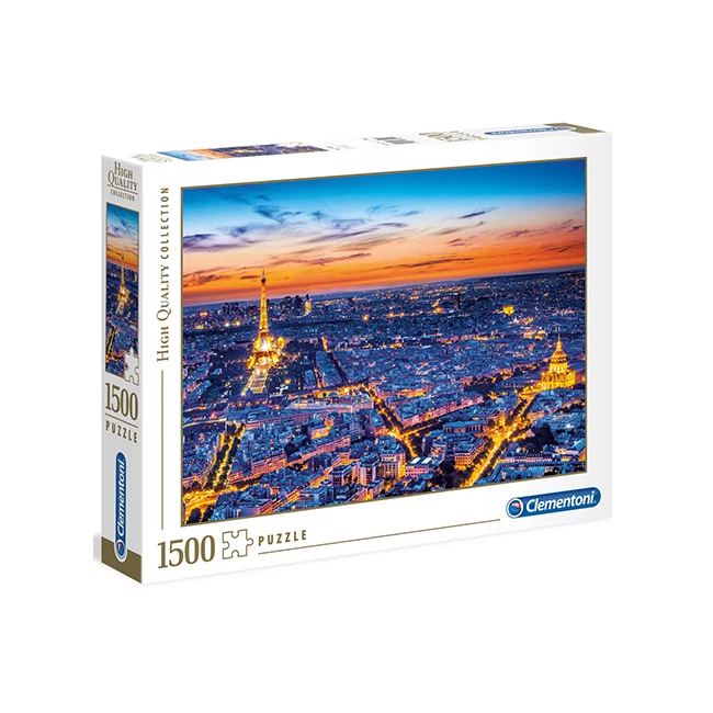 Párizs látképe HQC 1500 db-os panoráma puzzle – Clementoni