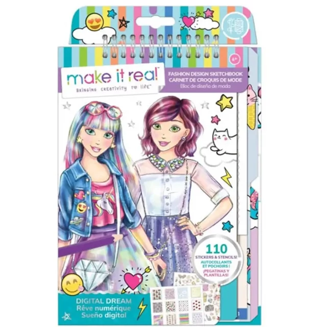 Make it Real: Divattervezői vázlatfüzet kiegészítőkkel – Modern ruhák