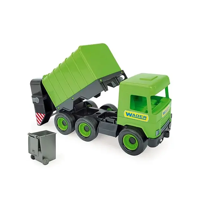 Middle Truck: Kukás autó 43 cm zöld – Wader