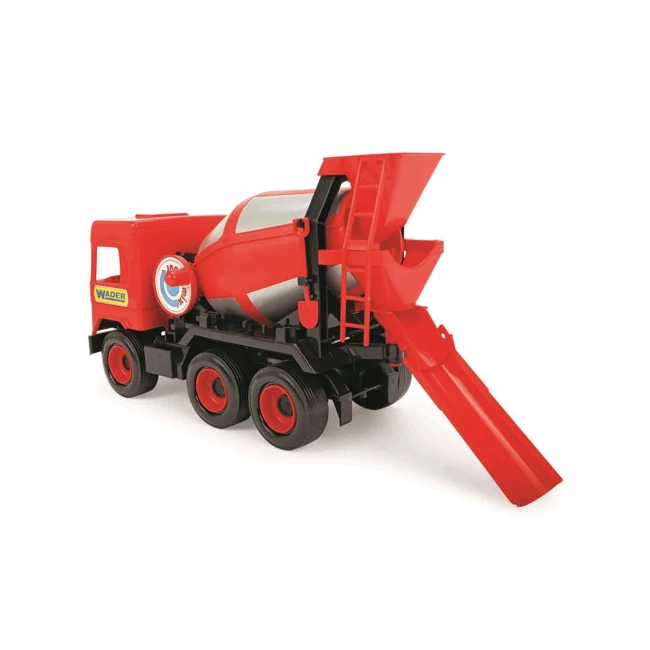 Middle Truck: Betonkeverő autó 43 cm piros – Wader