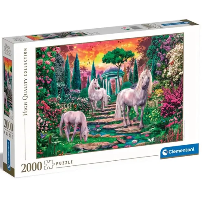 Unikornisok kertje HQC puzzle 2000 db-os – Clementoni