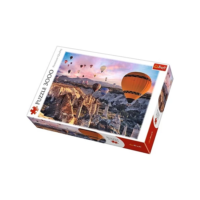 Hőlégballonnal Kappadókia felett, Törökország 3000 db-os prémium puzzle – Trefl