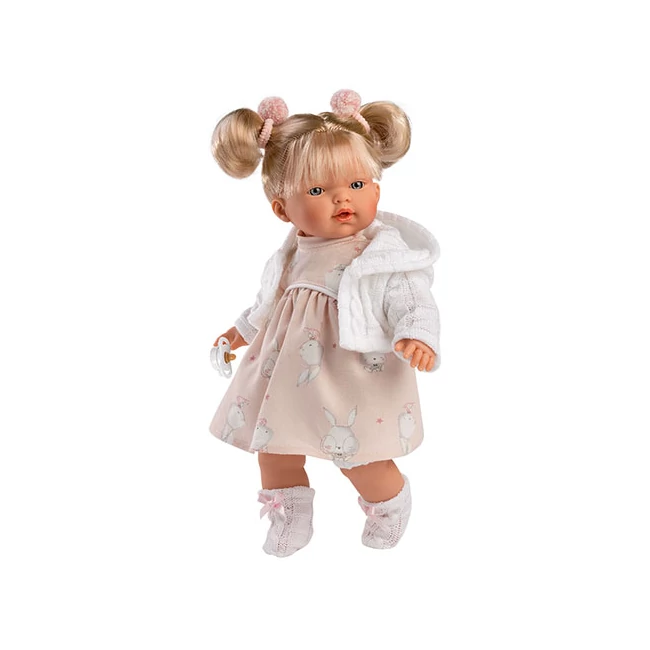 Llorens: Roberta 33 cm-es baba nyuszis ruhában