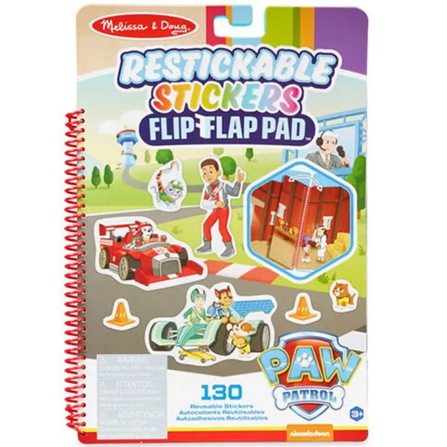 Melissa & Doug: Mancs őrjárat Klasszikus küldetés újrahasználható matricás füzet