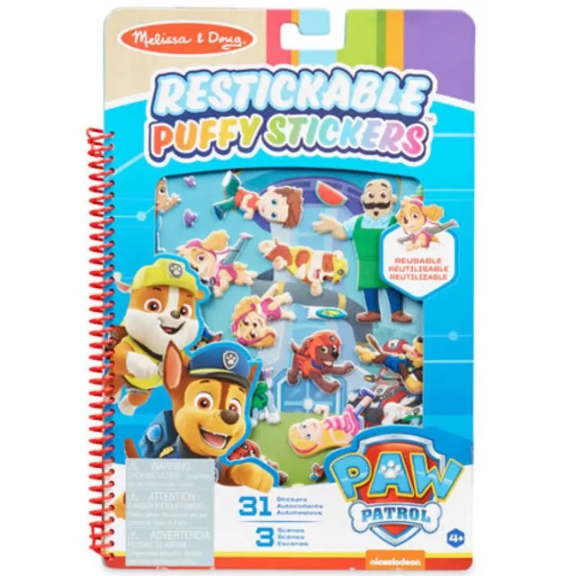 Melissa & Doug: Mancs őrjárat Kaland-öböl pufi matricás füzet