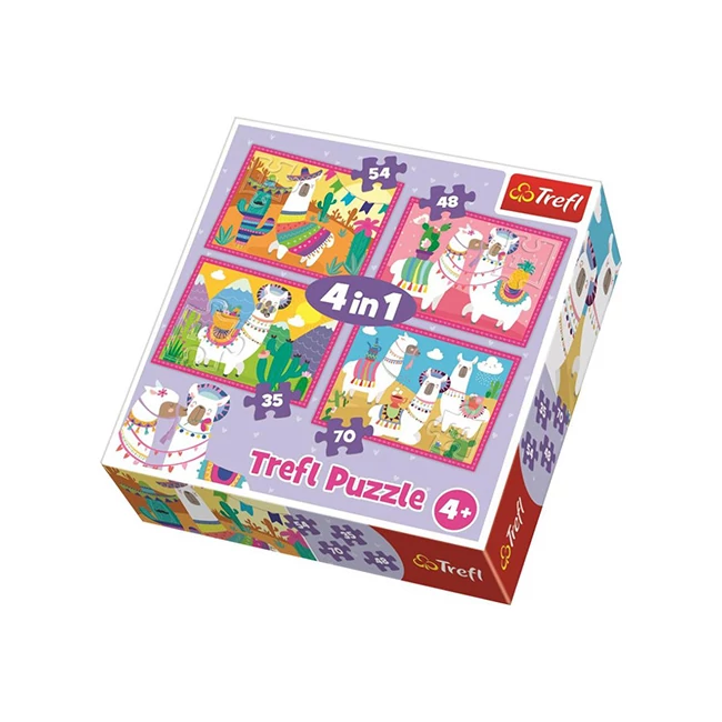Láma vakációja 4 az 1-ben puzzle – Trefl