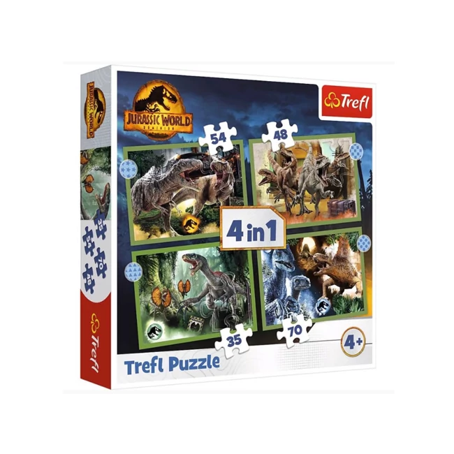 Jurrasic World 4 az 1-ben puzzle – Trefl