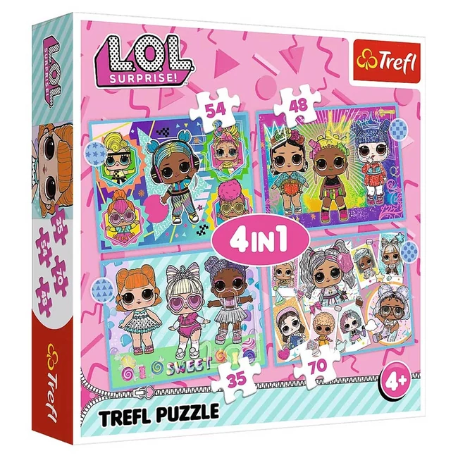 L.O.L Surprise babák 4 az 1-ben puzzle – Trefl