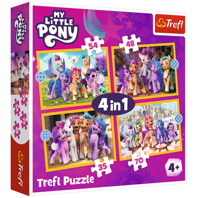 My Little Pony: Én kicsi pónim 4 az 1-ben puzzle – Trefl