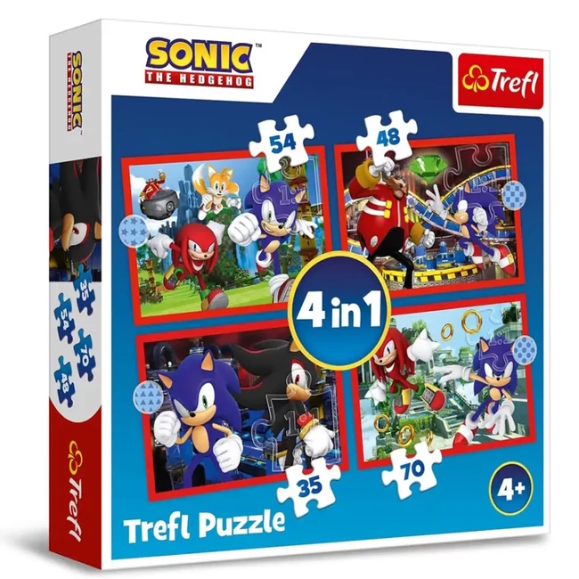 Sonic a sündisznó 4 az 1-ben puzzle – Trefl
