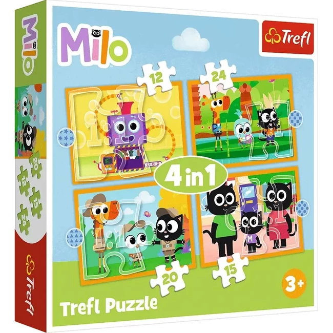 Ismerd meg Milot és barátait 4az1-ben puzzle szett – Trefl