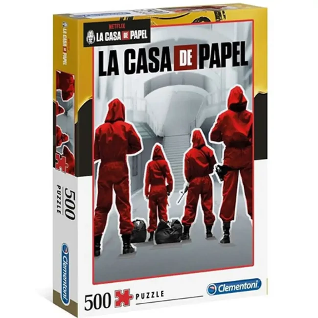 A nagy pénzrablás: Piros overál 500 db-os puzzle – Clementoni