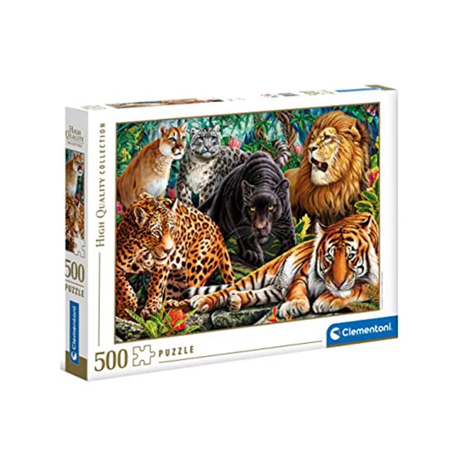 Vadmacskák HQC puzzle 500 db-os – Clementoni