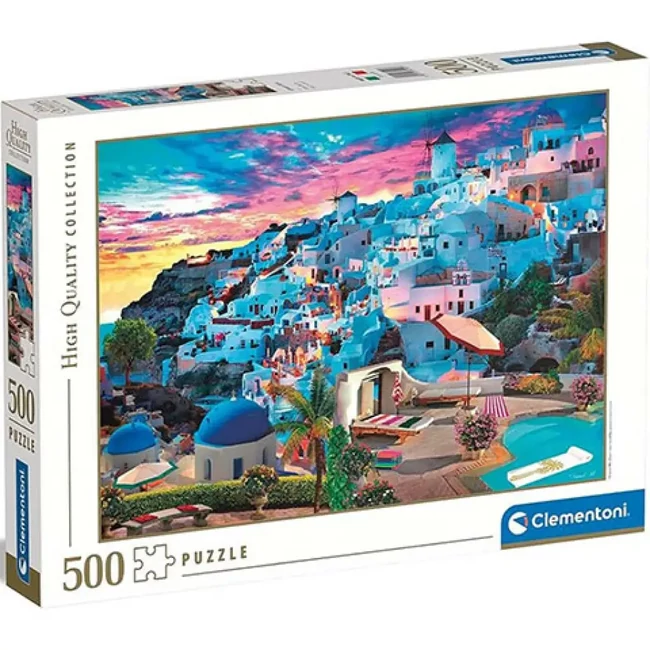 Kilátás Santorini szigetén HQC puzzle 500 db-os – Clementoni
