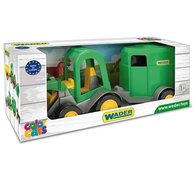 Homlokrakodós traktor lovas utánfutóval 41 cm – Wader