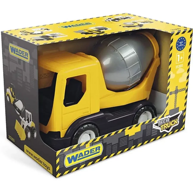Tech Truck sárga betonkeverő 23 cm – Wader