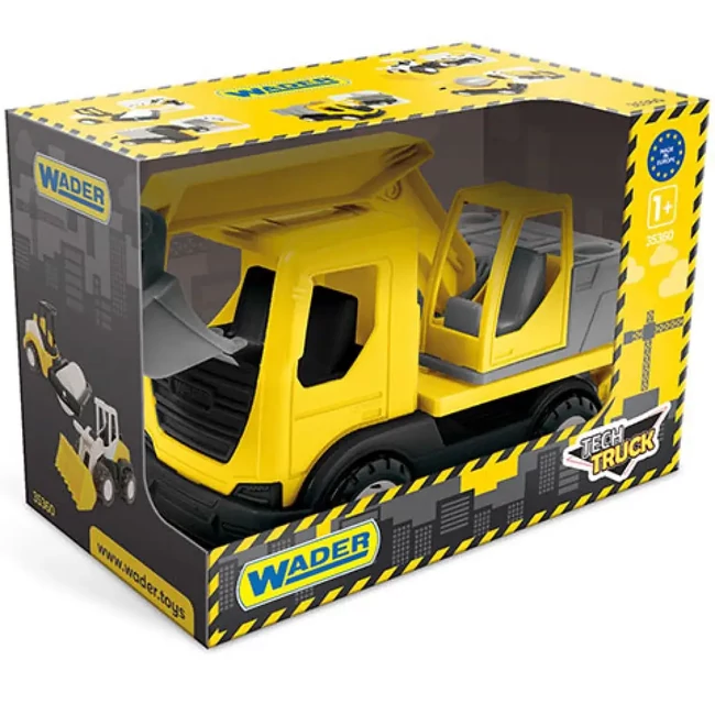 Tech Truck Markolós teherautó dobozban 27 cm – Wader