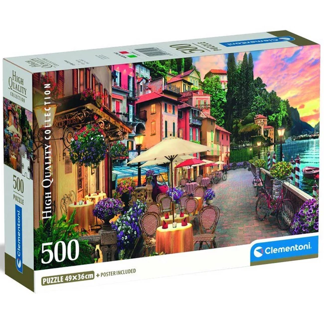 Como tó, Olaszország HQC 500 darabos puzzle – Clementoni