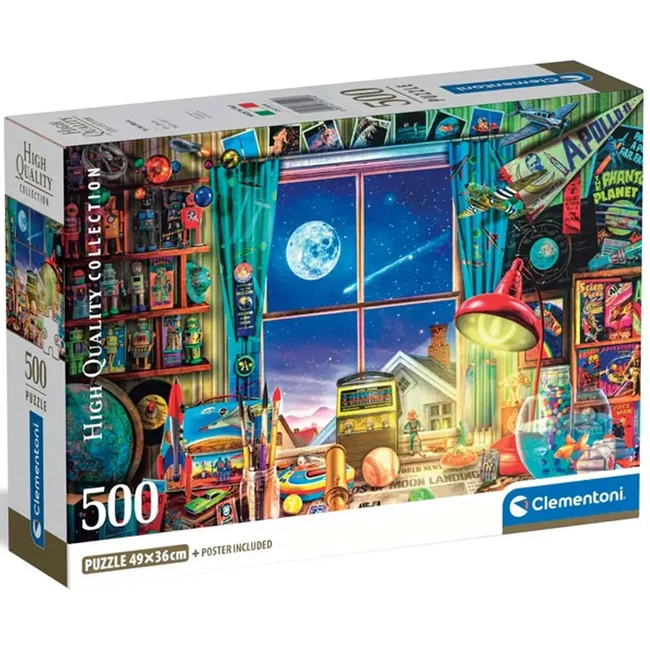 Kilátás a holdra 500 db-os HQC kompakt puzzle – Clementoni