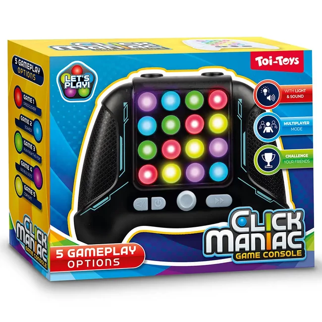 Click Maniac: 5az1-ben elektromos játékkonzol kétféle változatban 1 db