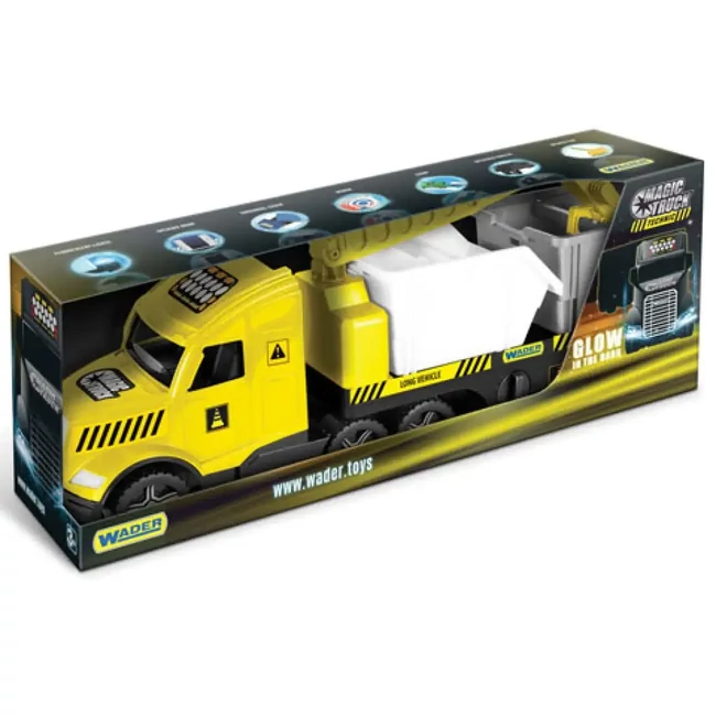 Magic Truck Technic: Kamion konténerrel és fénnyel 80 cm – Wader
