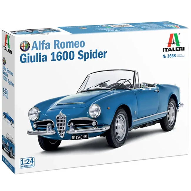 Italeri 1/24 Alfa Romeo Giulia 1600 Spider autó makett
