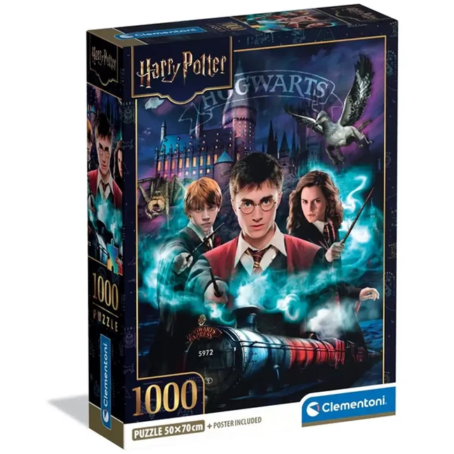 Harry Potter – A mágia útja 1000 db-os puzzle poszterrel – Clementoni