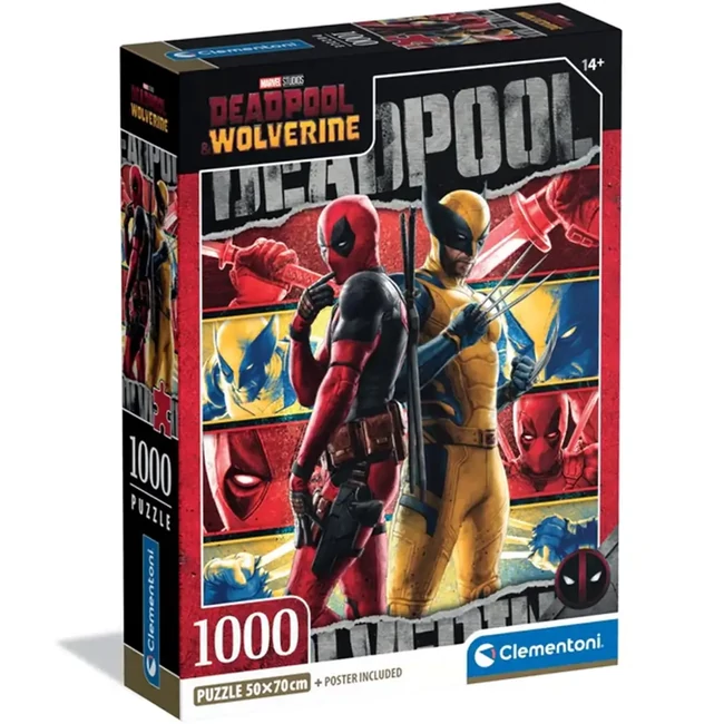 Marvel: Deadpool és Rozsomák 1000 db-os puzzle – Clementoni