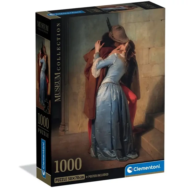 Museum Collection: Hayez – A csók HQC 1000 db-os puzzle poszterrel – Clementoni