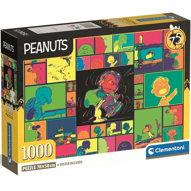 Peanuts 75 Years 1000 darabos puzzle – Clementoni