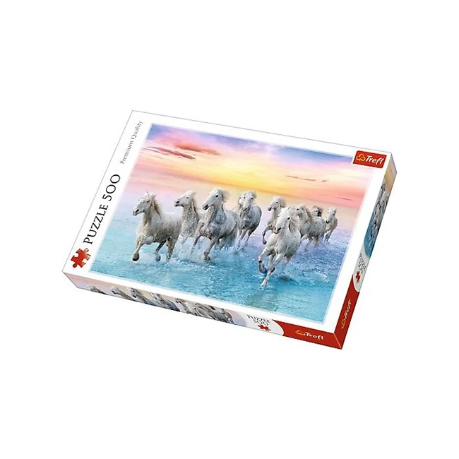Galoppozó fehér lovak 500 db-os puzzle – Trefl