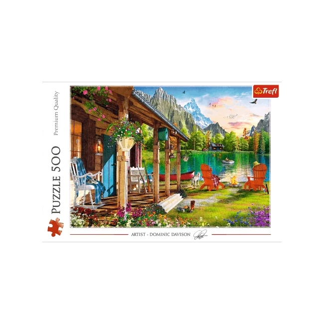 Kunyhó a hegyekben 500 db-os puzzle – Trefl