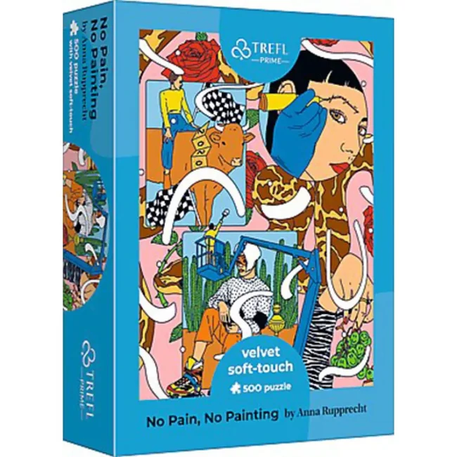 No pain, No painting bársony puha tapintású 500 db-os puzzle – Trefl