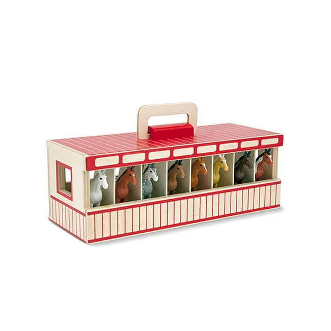 Ló figurák 8 db karámmal – Melissa &amp; Doug