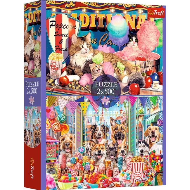 Édesszájú állatok 2×500 db-os puzzle – Trefl