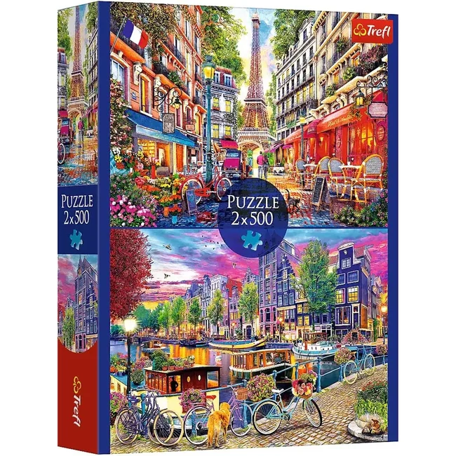 Európai fővárosok 2×500 db-os puzzle – Trefl