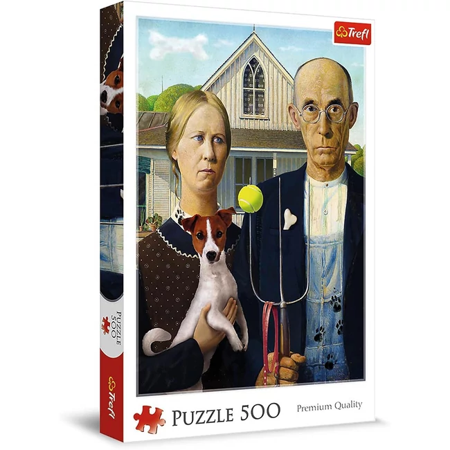 American Gothic Kutya kiadás 500 db-os puzzle – Trefl