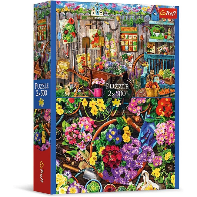 Munka a kertben 2×500 db-os puzzle – Trefl