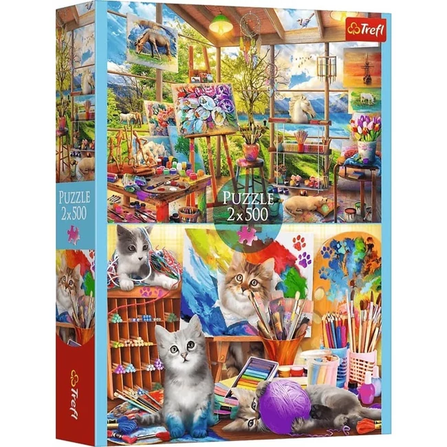 A festészet művészete 2×500 db-os puzzle – Trefl