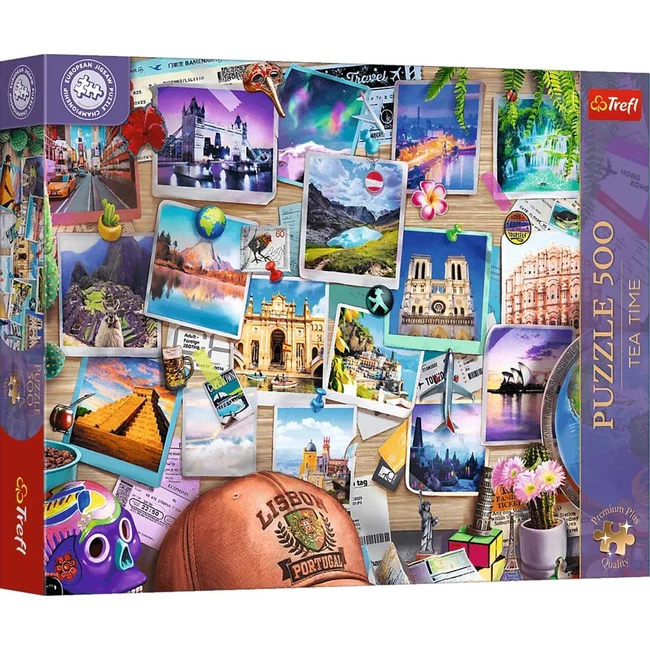Puzzle EB: Az utazás emlékei 500 db-os prémium puzzle – Trefl