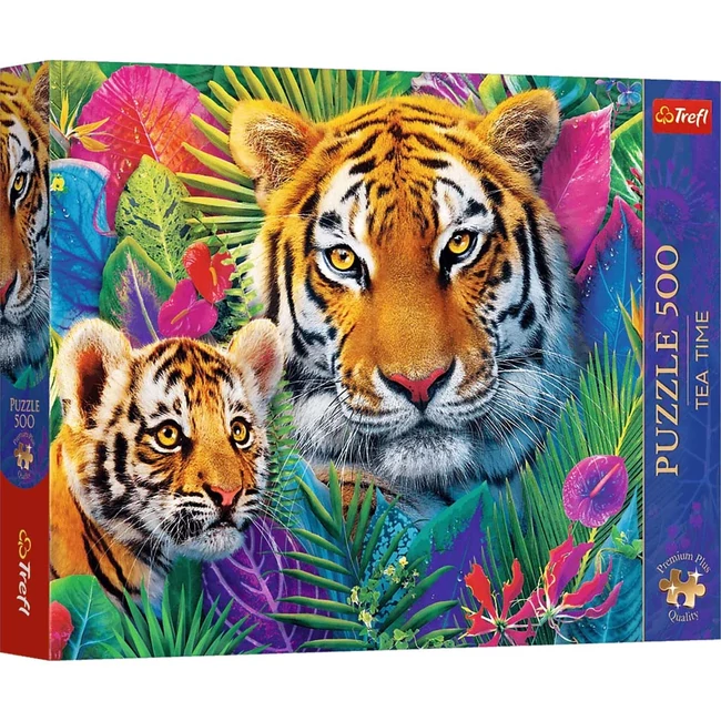 Tigrisek a dzsungelben 500 db-os Prémium plusz puzzle – Trefl