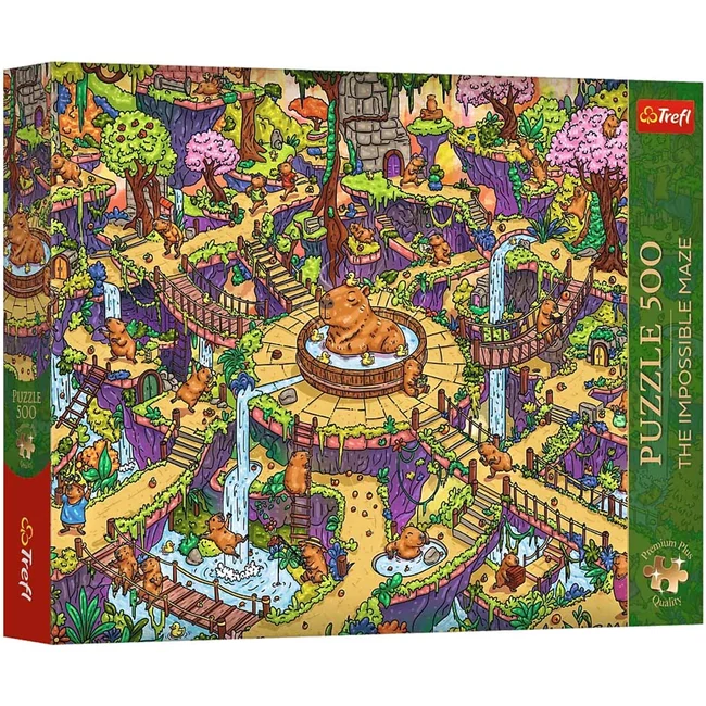 A lehetetlen labirintus vidám kapibarák 500db-os Prémium plus quality puzzle - Trefl