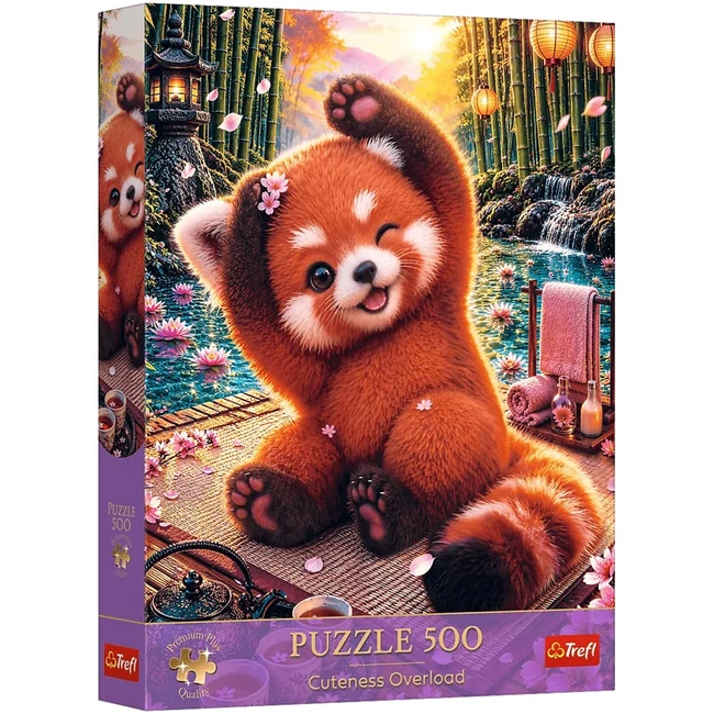 Bűbájos vörös panda 500db-os Prémium plus quality puzzle - Trefl