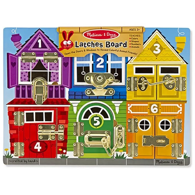 Zárak és reteszek készségfejlesztő fajáték – Melissa & Doug