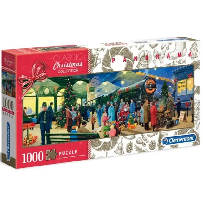 Mikulás expressz 1000 db-os panoráma puzzle – Clementoni