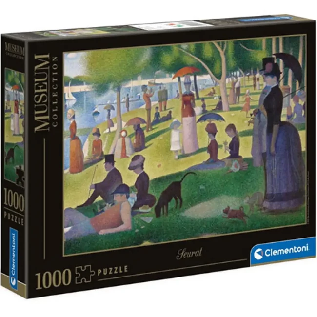 Seurat – Vasárnap délután a Grande Jatte szigetén Múzeum puzzle 1000 db-os – Clementoni
